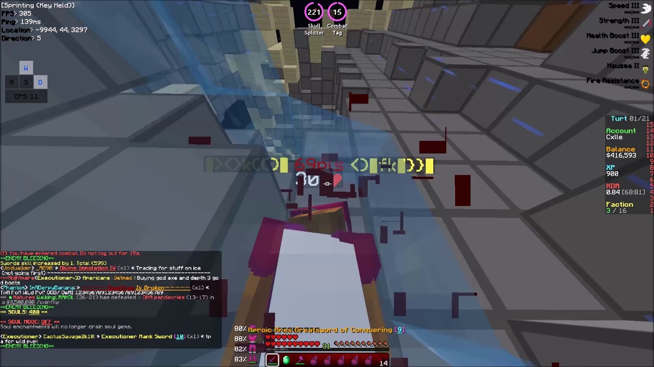 God Set Kill On 69pls [Cosmic PvP] Void Planet