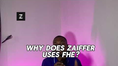 Why does Zaiffer use FHE instead of ZK?