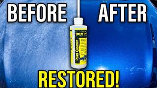 "Restoring 30+ Year Old Oxidized Blue Metallic Paint | Lukat Paint Cleaner"