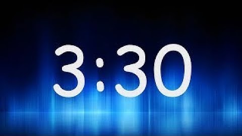 3 Min and 30 Second Timer | ELECTRIC - 3.5 Minutes Timer | Countdown 3 Minutes 30 Seconds | Timer HD