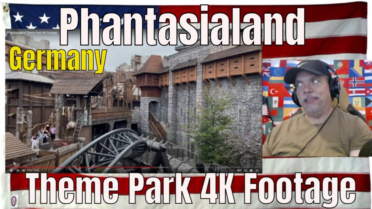 Phantasialand Theme Park 4K Footage  REACTION - REUP