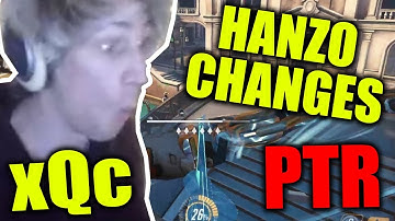 xQc checks out the NEW HANZO Change on PTR (April 18th PTR Patch Notes)