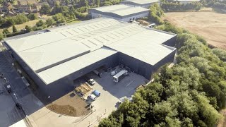 Reynaers Aluminium Warehouse Extension - EXCLUSIVE DRONE FOOTAGE