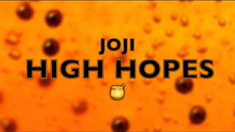 Joji & Omar Apollo - “High Hopes” ~ (Slowed to perfection)