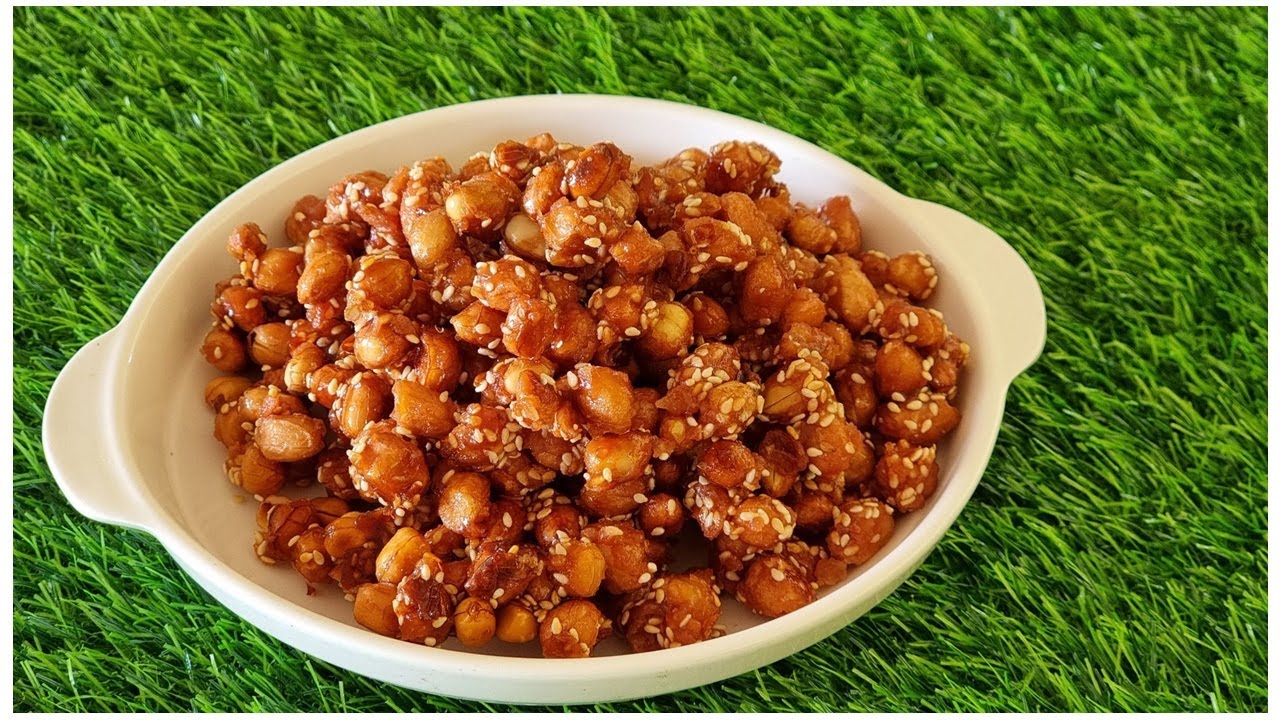 ถั่วเคลือบงา..!!  สูตรนี้ทำง่าย  เคล็ดลับทำให้ถั่วกรอบและงาติดดีสีสวย