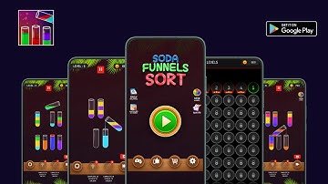 Soda Funnel sort Levels Solutions Level 3 to Level 11