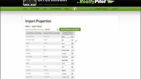 Offer Runway - Add a property with CSV