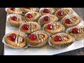 barquettes aux cacahuètes fondantes  باركات بالكاوكاو تذوب في الفم