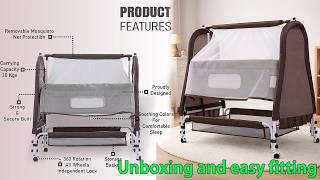 Pandaoriginals Jumbo Basket Soft Cushion Baby Cradle unboxing and easy fitting screenshot 1