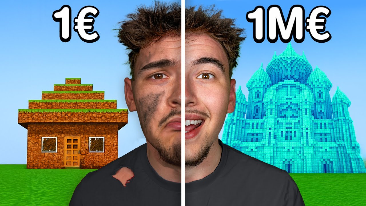 Village à 1€ vs 25,000€ sur Minecraft !