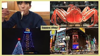[삿포로 VLOG.1] 다이와로이네트호텔 | 삿포로TV타워 | 오도리공원 | 쇼니카군-털게먹방 | 스스키노