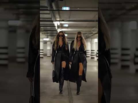 Two American Girls in Black Leather Coats | Fauxjacket