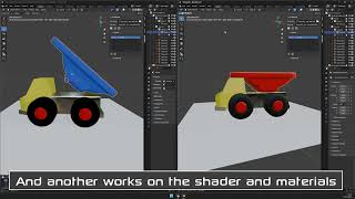 Example Collaboration between 2 Blender through the 3D Digital Backbone
