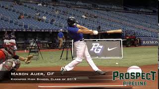 Mason Auer, OF, Kickapoo  High School  Class of 2019, Swing  Mechanics at 240 FPS