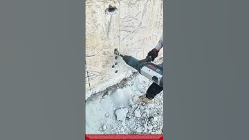 Drilling Deep Holes for Rebar Planting