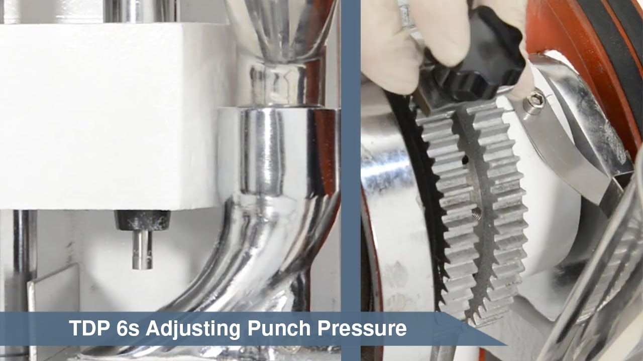 TDP 6s Tablet Press Adjusting Punch Pressure YouTube