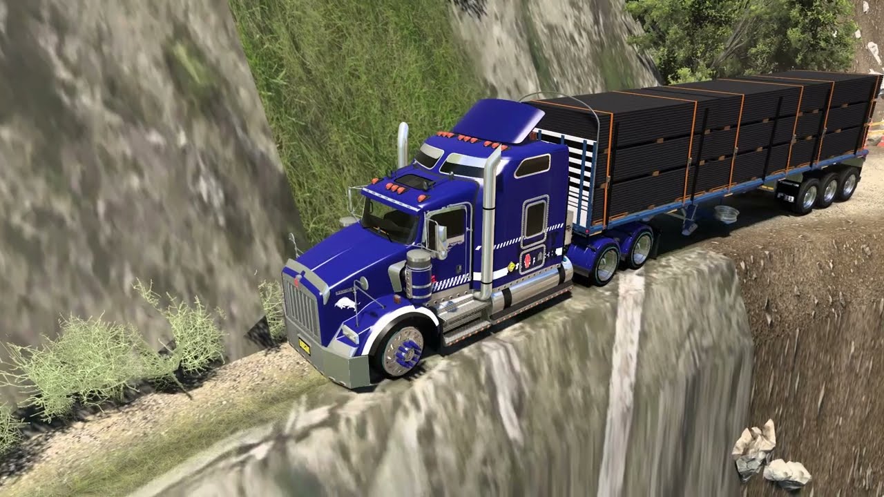 American truck Simulator Ruta extrema con carga pesada #americantrucksimulator #simulator