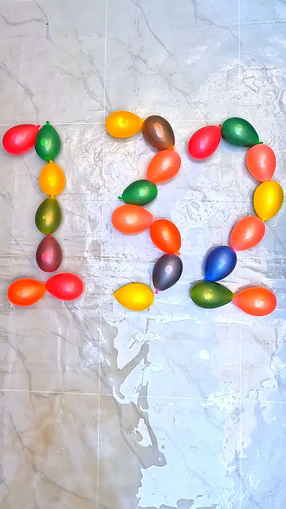 Number 132 Waterbaloon Small Asme Pop 💦 #waterballoon #satisfying #shorts