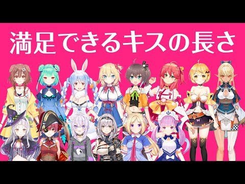 ホロライブのキスの長さまとめ