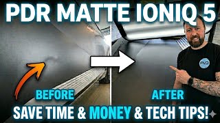 Can You Shrink a Stretched Dent on Matte Paint? | Hyundai Ioniq 5 PDR