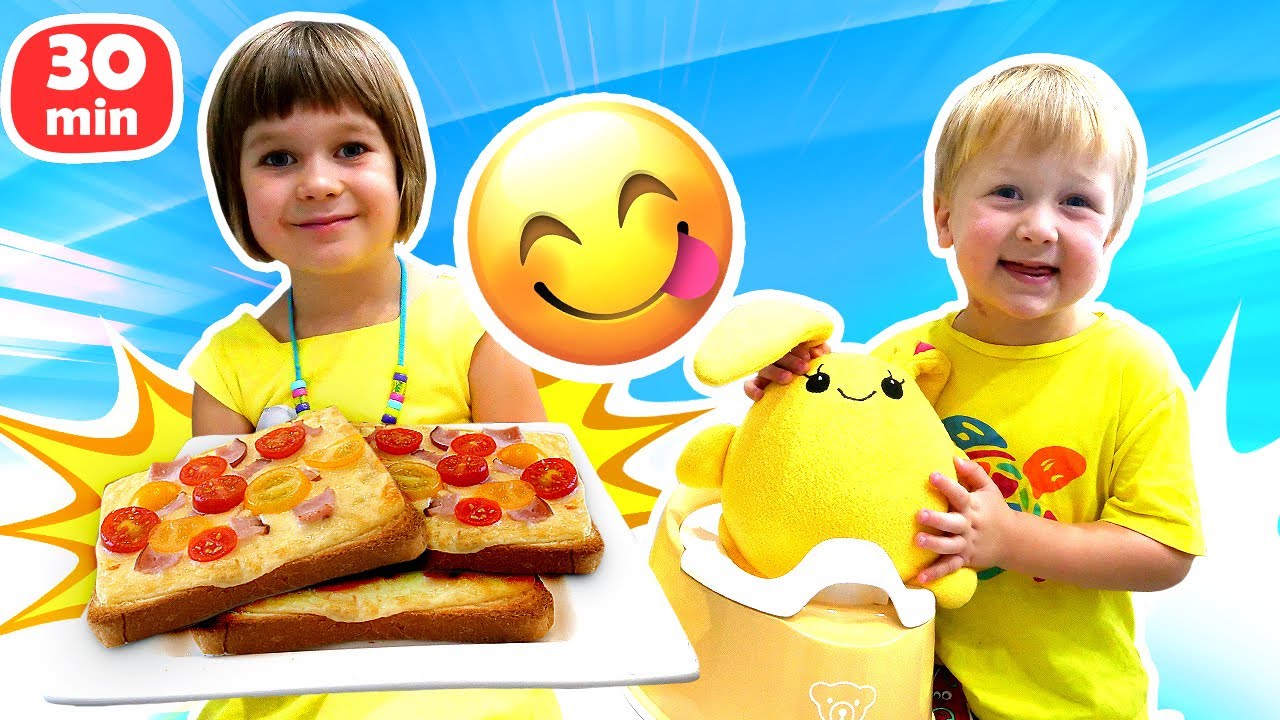 Дети из Kapuki готовят настоящую еду для всей семьи — бутерброды, желе, супы и йогурты.