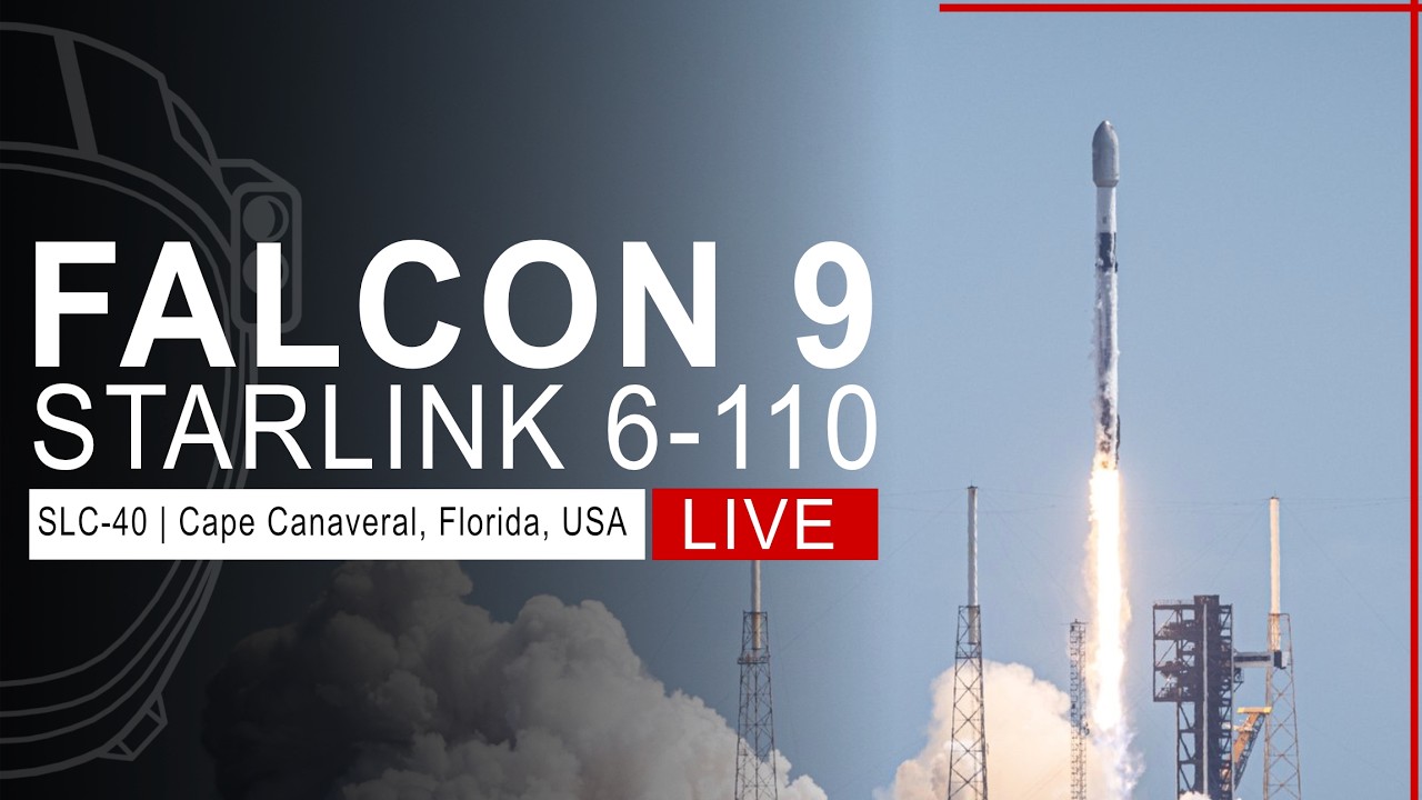 SpaceX Launches Starlink 6-110 Mission from Cape Canaveral, Florida