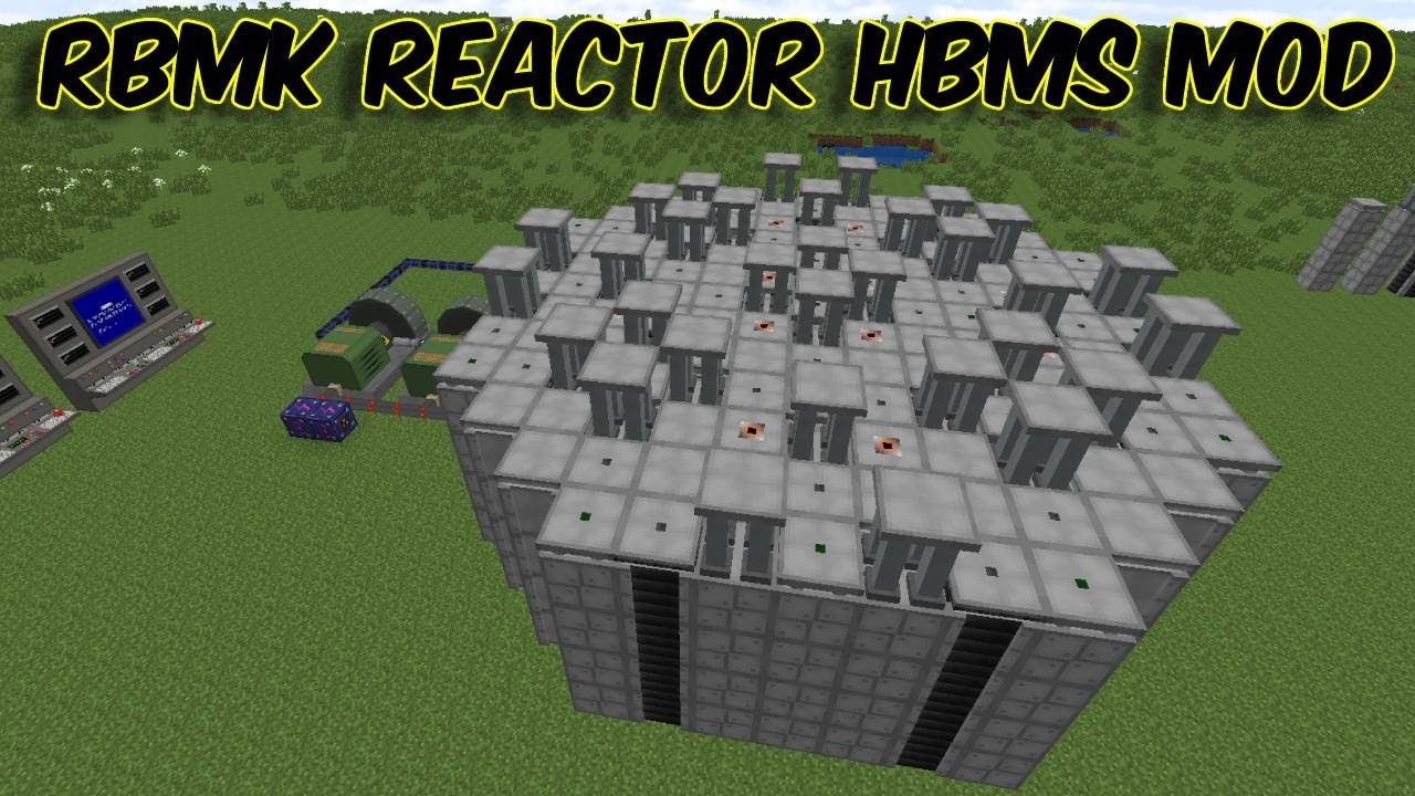 How to make an "RBMK Reactor" in Minecraft || HBMs Mod RBMK Reactor