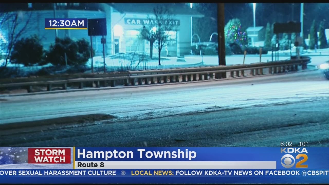 Winter Weather Creates Icy Road Conditions - YouTube