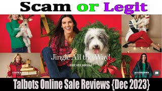Talbots Online Sale Reviews (Dec 2023) Check The Legetmacy & Watch Video Now | Scam Advisor Report
