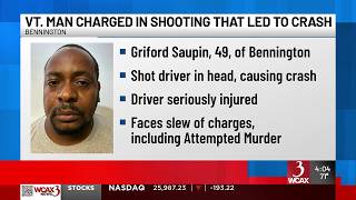 Vt. man charged with attempted murder in shooting that led to crash