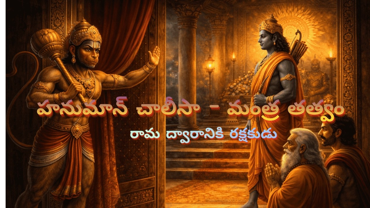 హనుమాన్ చాలీసా – మంత్ర తత్వం | భాగం 23 | రామ ద్వారానికి రక్షకుడు