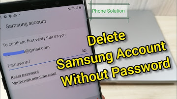 Remove Samsung Account without Password. All Samsung Android 10.