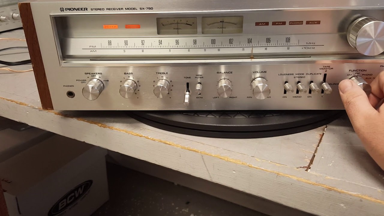 Pioneer SX 750 YouTube