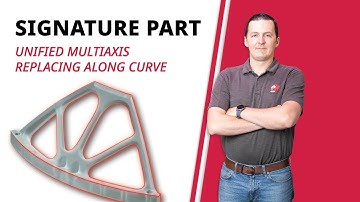Unified Multiaxis Replacing Along Curve Toolpaths | Mastercam 2023 Signature Parts