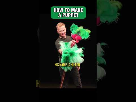 I made a puppet on stage.