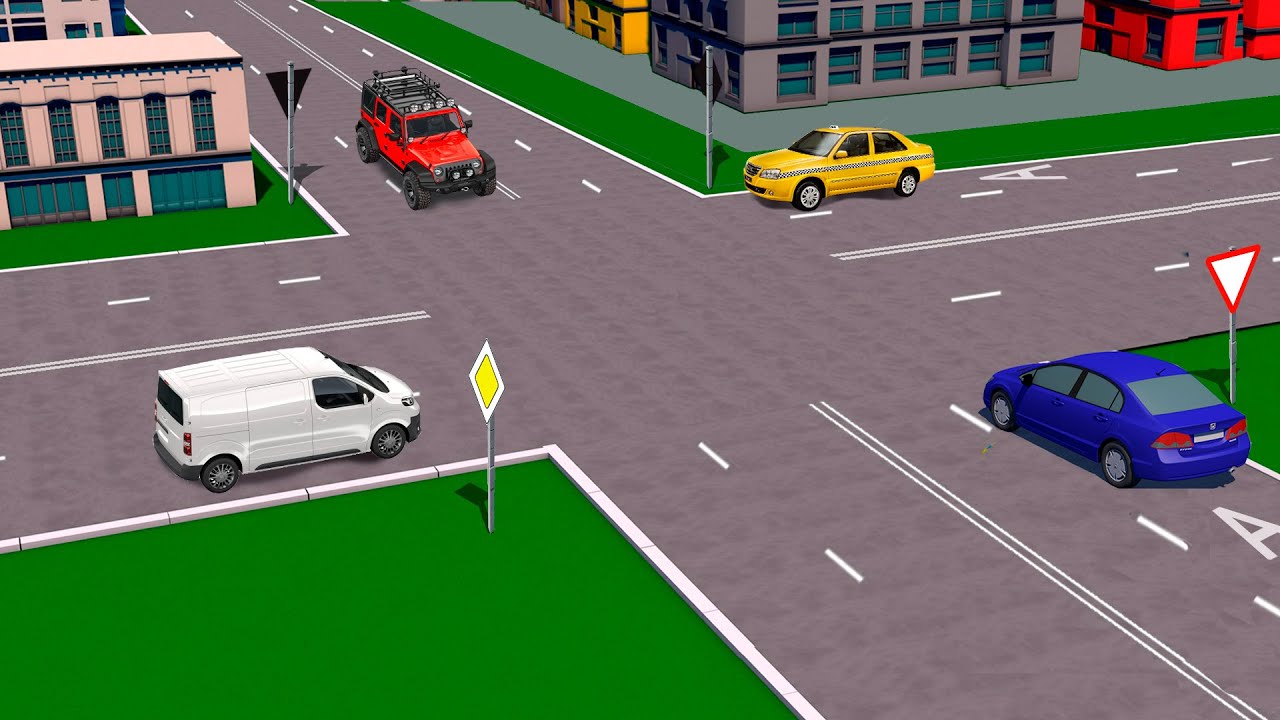 Кому из водителей разрешено движение только направо? - YouTube