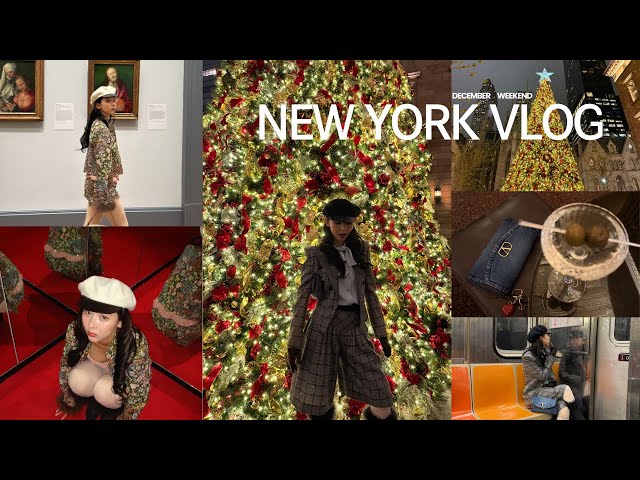 【ミチ in NY 】12月のニューヨークの週末Vlog🎄