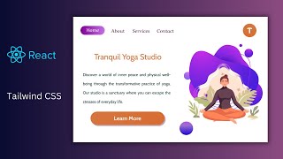 React JS and Tailwind CSS Yoga Landing Page