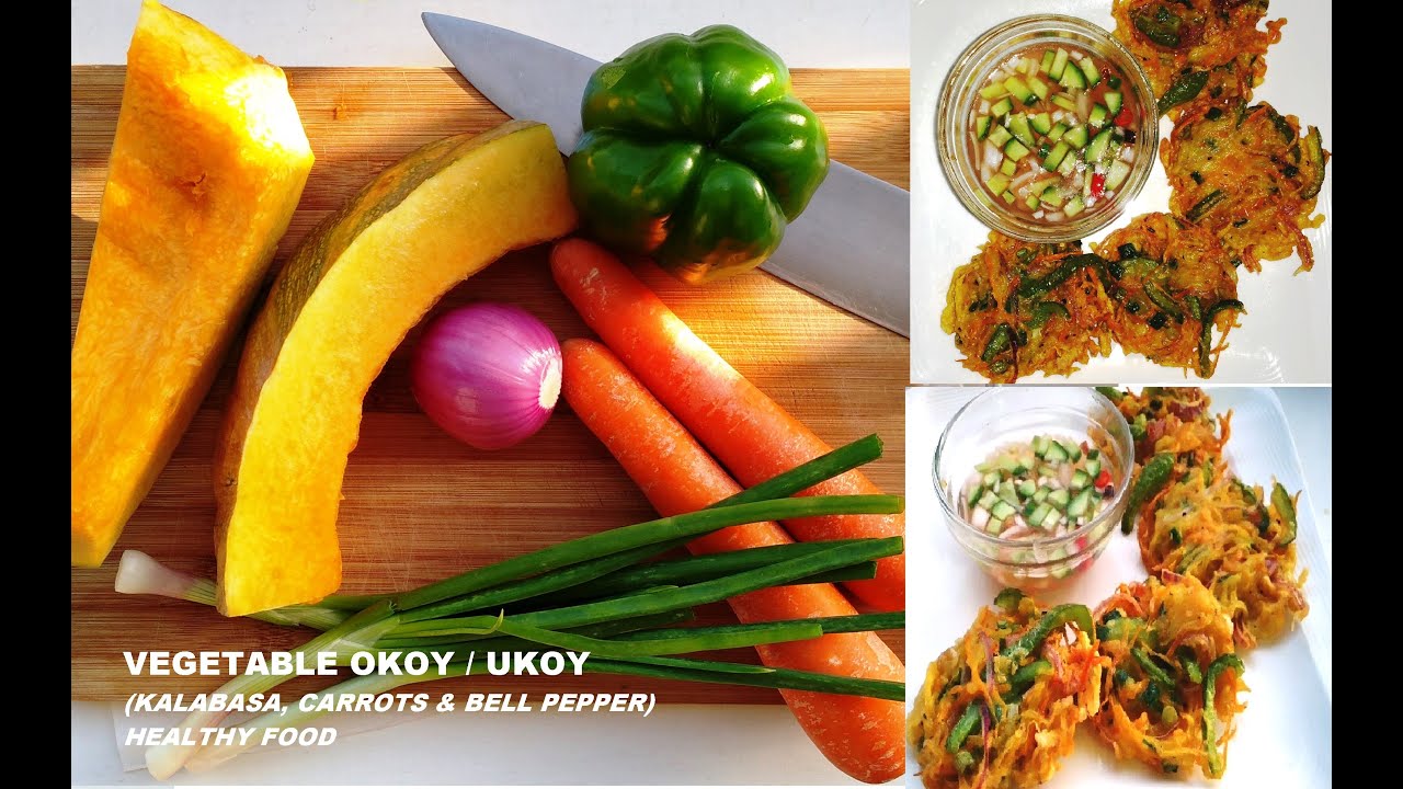 VEGETABLE OKOY / UKOY RECIPE (Kalabasa, Carrots, & Capsicum) YouTube