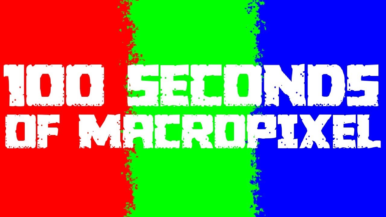 (OLD VIDEO) 100 Seconds of MacroPixel | 100 Subscriber Special