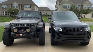 Athlete Statistics RANGE ROVER is as tall as LIFTED JEEP! [Extended Height Mode]