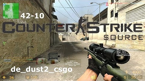 Counter-Strike: Source (2021) - de_dust2_csgo (42-10) - Gameplay (PC HD) [1080p60FPS]
