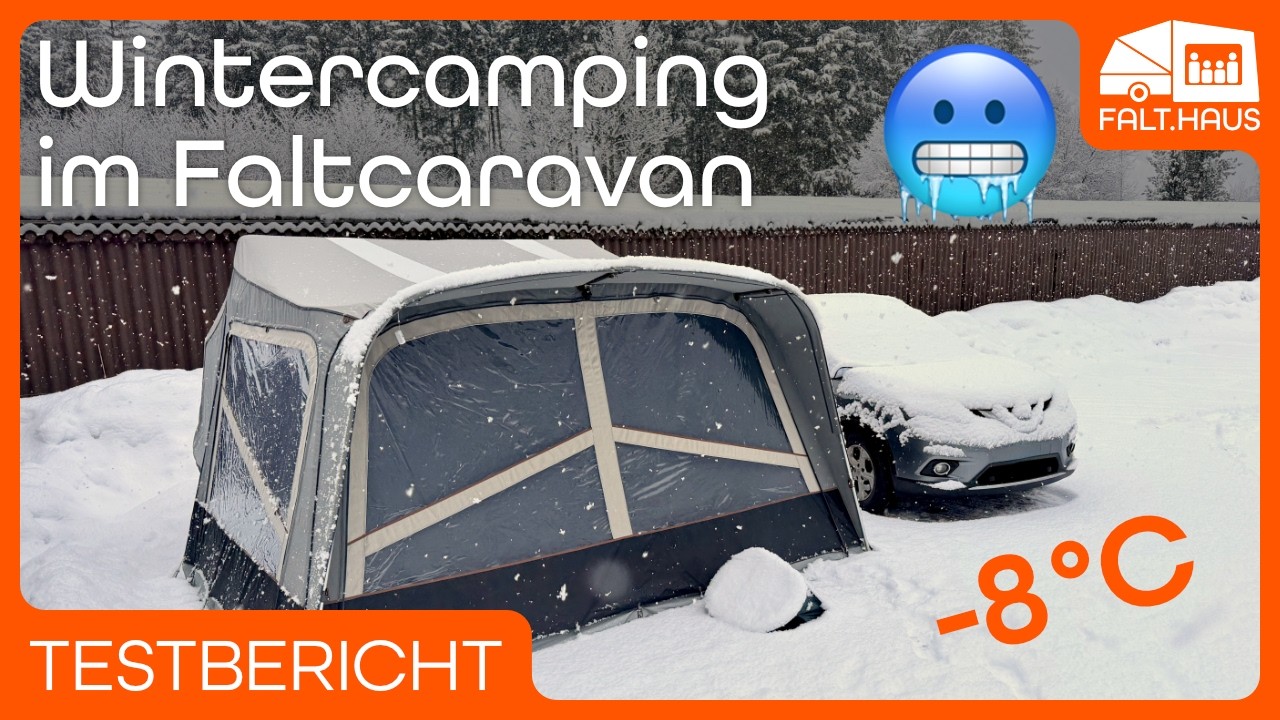 Wintercamping im Faltcaravan – funktioniert das wirklich bei −8 °C?