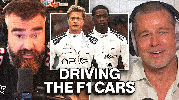 Brad Pitt confesses how INTENSE it actually is driving F1 cars with Travis and Jason