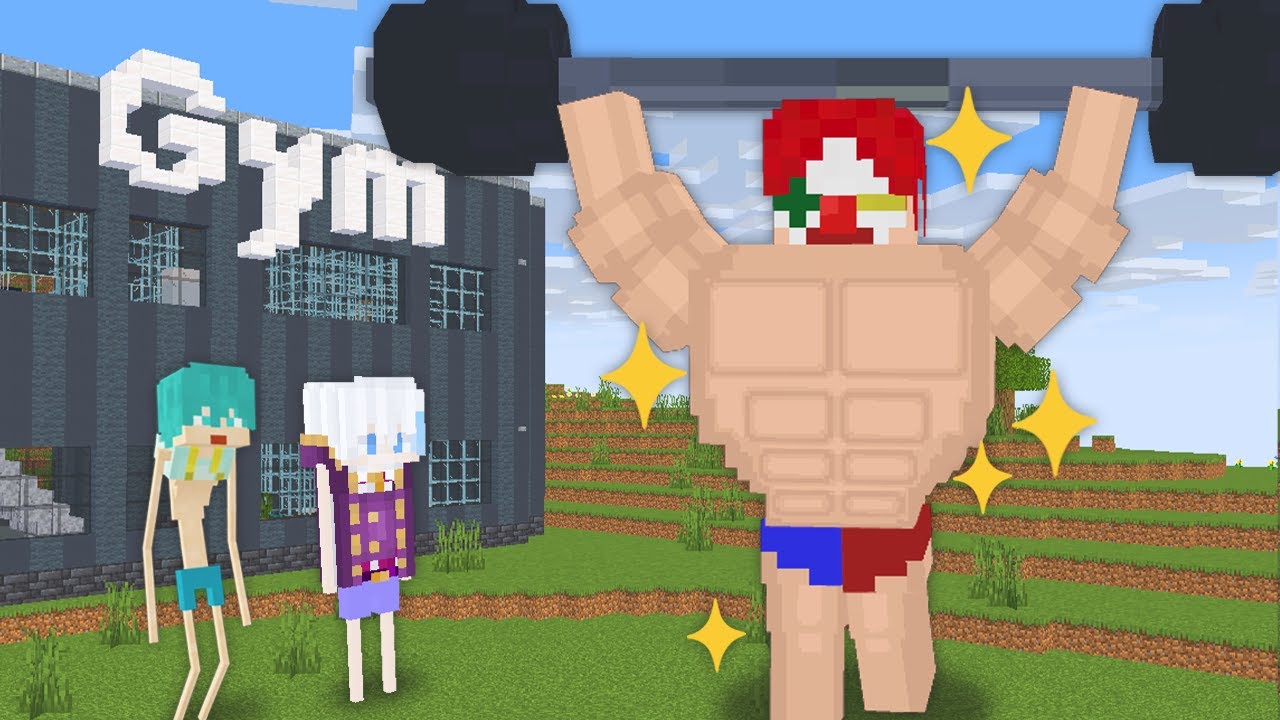 【マイクラ】筋トレするほど強くなるPVP【マインクラフト】