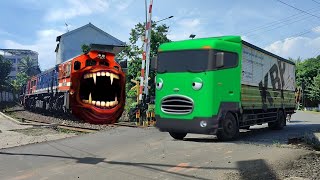 Kereta Api Panjang VS Truk Joget Basuri, Truk Joget Tengge Tengge, Truk Oleng