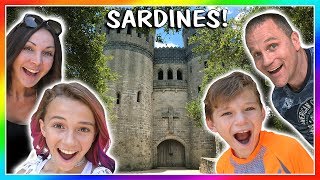 sardines in a real castle! | hide and seek | we are the davises