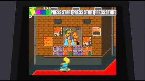 NUReview Playthrough The Simpsons Arcade Playthrough