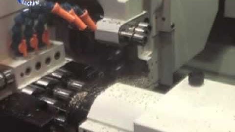 JSL-20RBY twin spindle and two Y axis swiss type sliding head cnc lathe