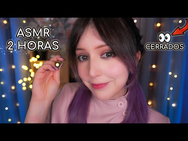 ⭐ASMR 2 horas de Nervios CRANEALES con OJOS CERRADOS 😴roleplay para dormir con poca luz